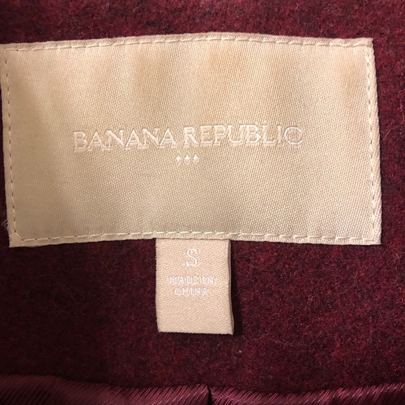 Maroon Banana Republic Coat - Picture 3 of 4